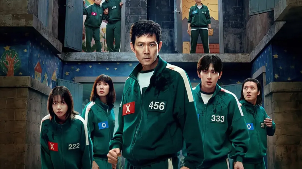 eong Gi-hun confronts a deadly game in the final season of El Juego del Calamar on Netflix.