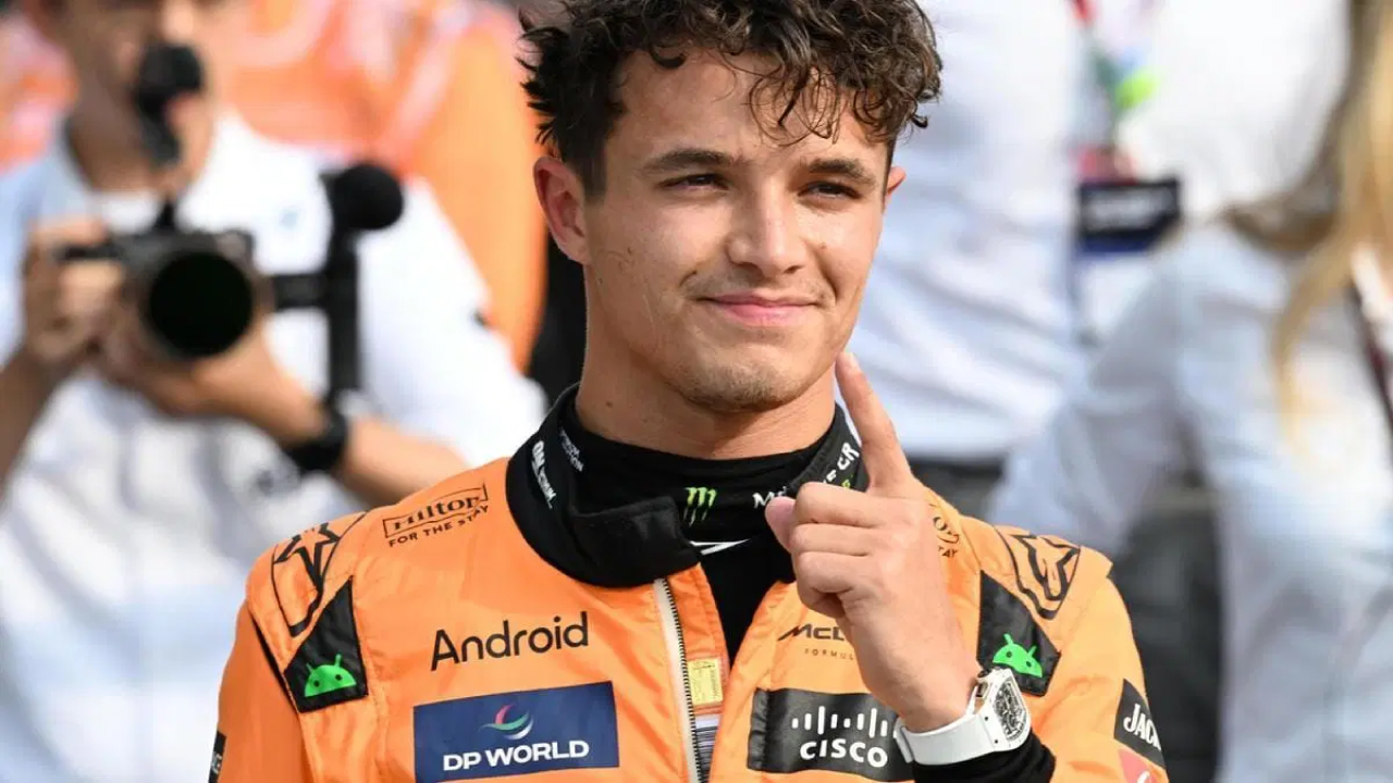 Lando Norris celebra su victoria en el Gran Premio de Austria 2025, liderando el doblete de McLaren.
