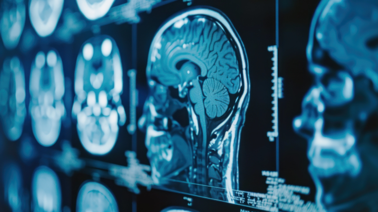 Escaneo cerebral FDG-PET con mapas de colores, representando la detección de demencias mediante inteligencia artificial.  